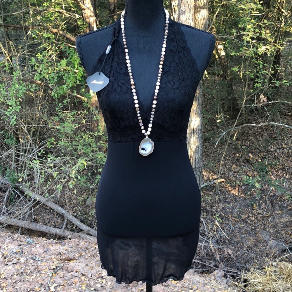 NWT🌹Lace Halter Nightie Slip!